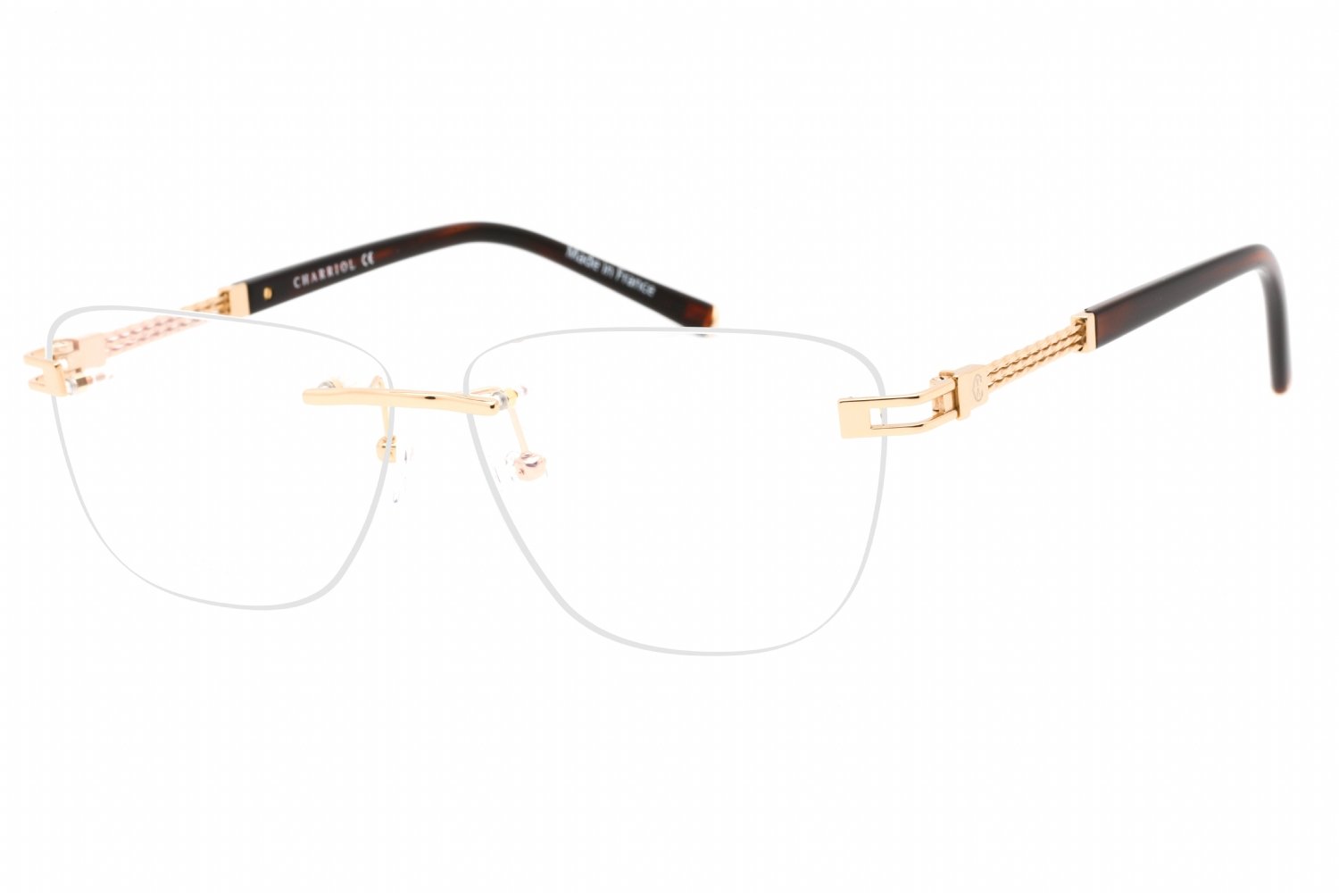 Charriol PC75094 Shiny Gold / Clear Lens C01 57-18-0 MM