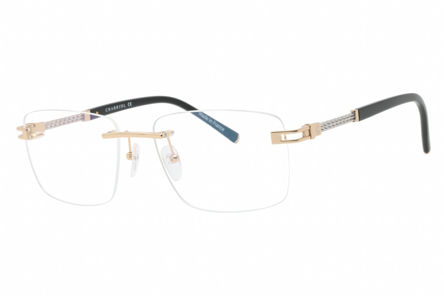 Charriol PC75094 Shiny Gold/Silver / Clear Lens C03 57-18-0 MM