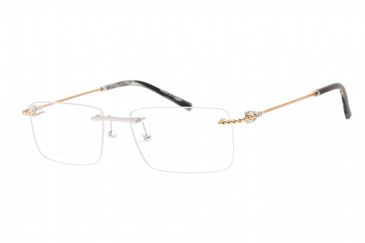 Charriol PC75098 Shiny Argent/Gold / Clear Lens C02 58-18-0 MM