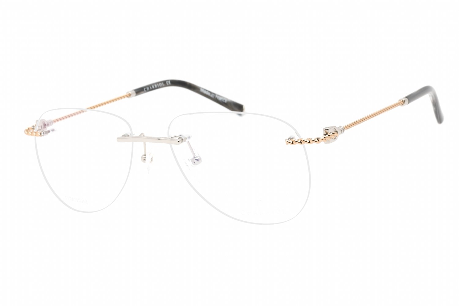 Charriol PC75099 Shiny Silver/Gold / Clear Lens C02 58-17-0 MM