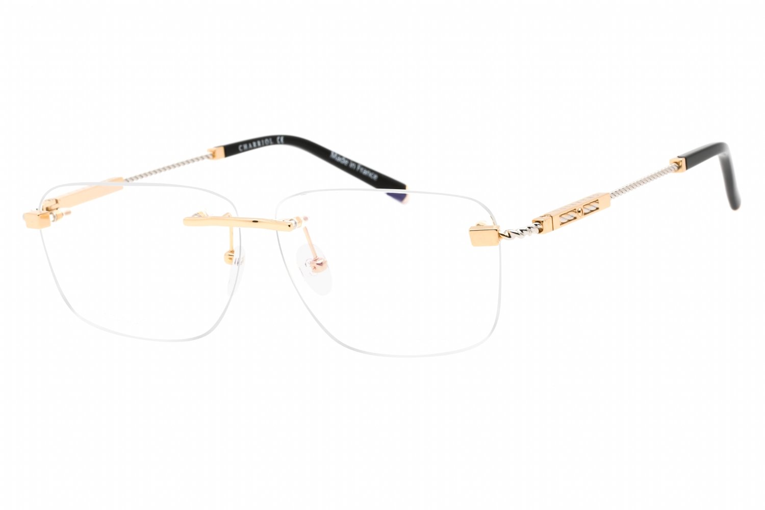 Charriol PC75103 Shiny Gold/Silver / Clear Lens C03 56-18-0 MM