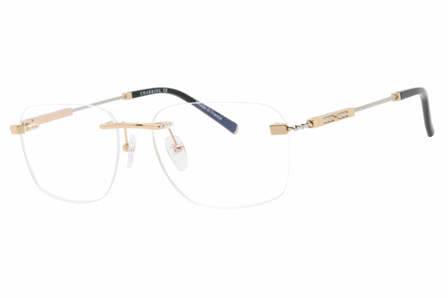 Charriol PC75104 Shiny Gold/Silver / Clear Lens C03 59-18-0 MM