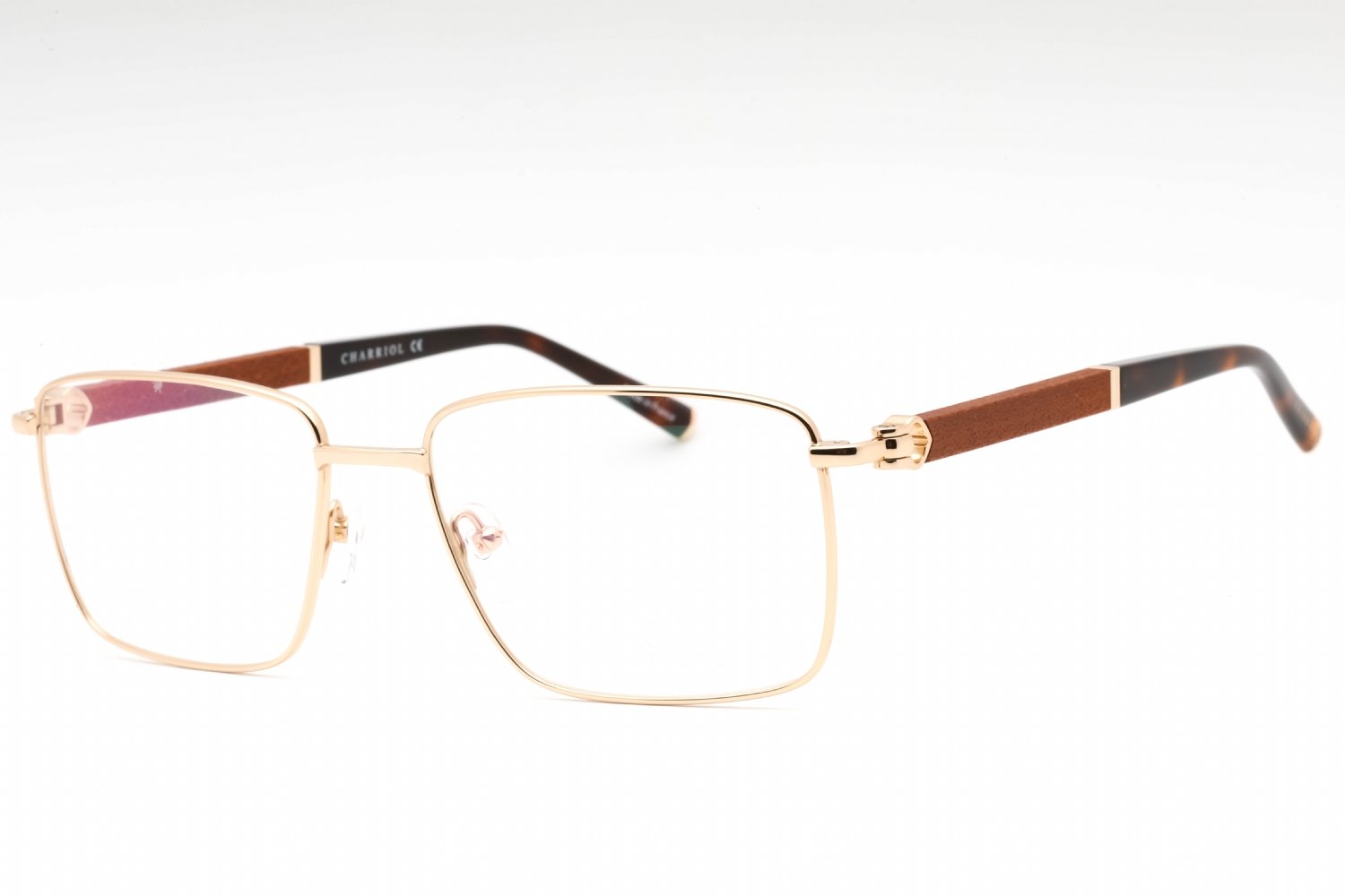 Charriol PC75107 Shiny Gold/Tortoise / Clear demo lens C01 58-18-145 MM