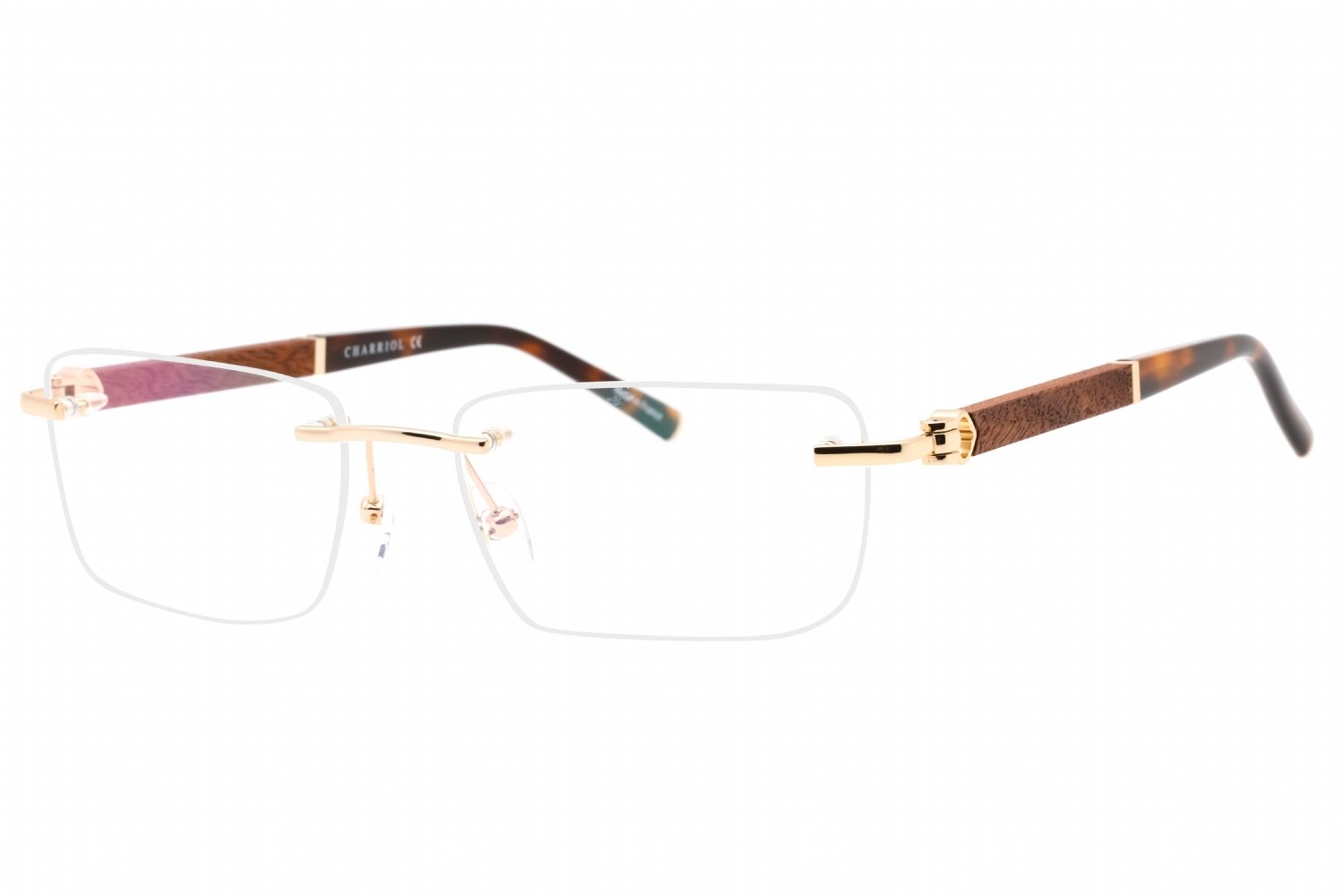 Charriol PC75109 Shiny Gold/Tortoise / Clear Lens C01 57-18-0 MM