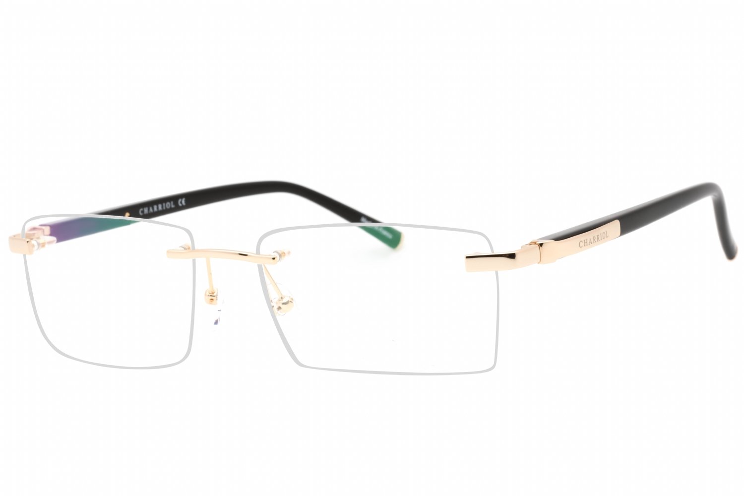 Charriol PC75112 Shiny Gold Black / Clear Lens C03 58-18-0 MM