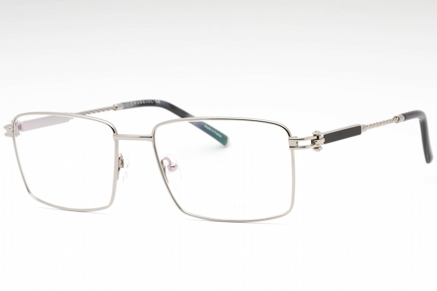 Charriol PC75113 Shiny Silver/Grey Horn / Clear Lens C02 59-18-145 MM
