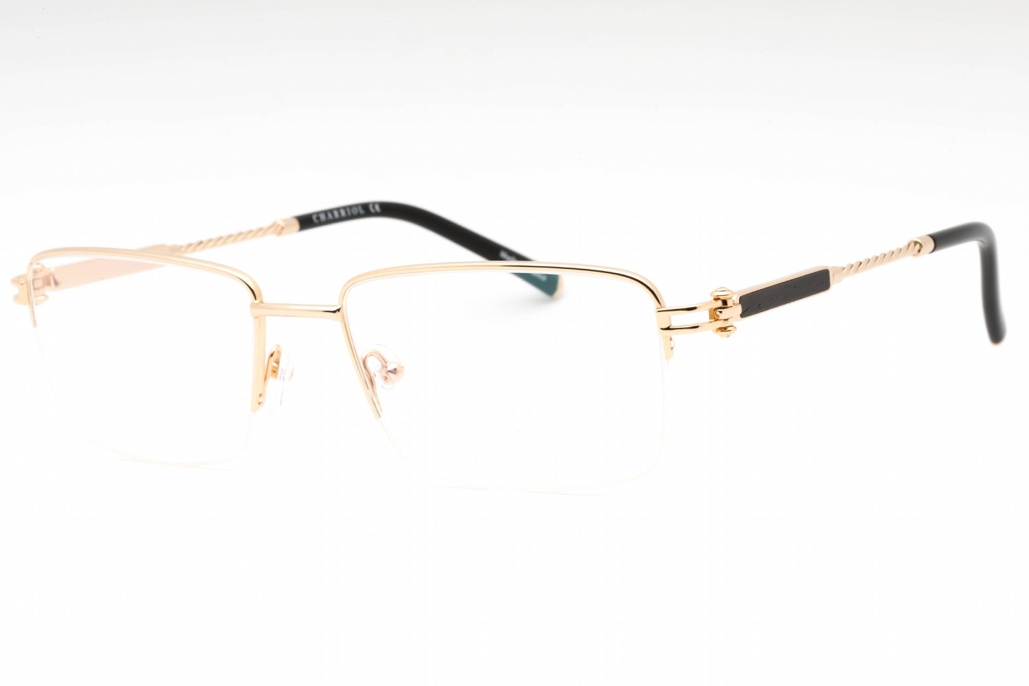 Charriol PC75114 Shiny Gold/Black / Clear Lens C03 57-19-145 MM
