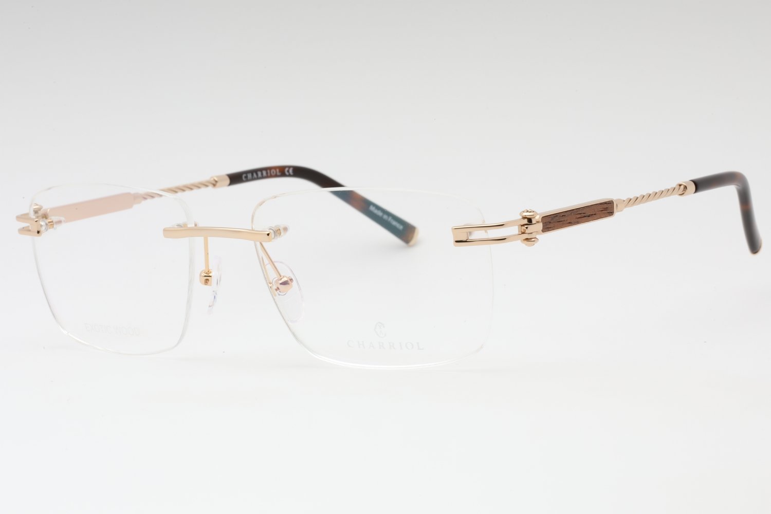 Charriol PC75115 Shiny Gold/Tortoise / Clear Lens C01 57-18-0 MM