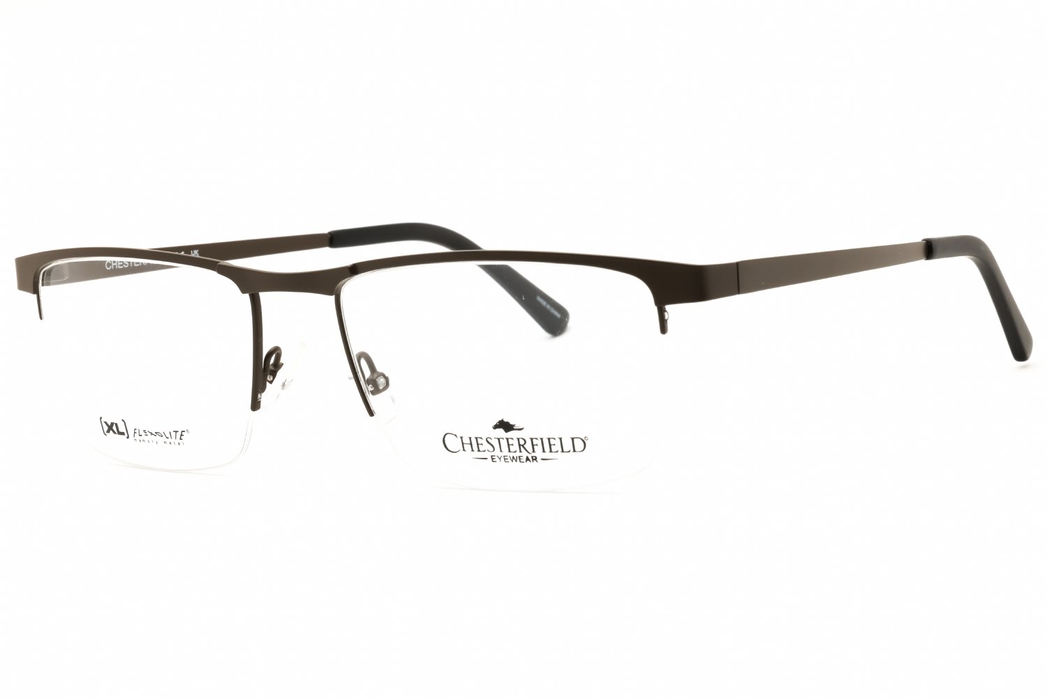Chesterfield CH 113XL MATTE BROWN/Clear demo lens 04IN 00 57-19-150 MM