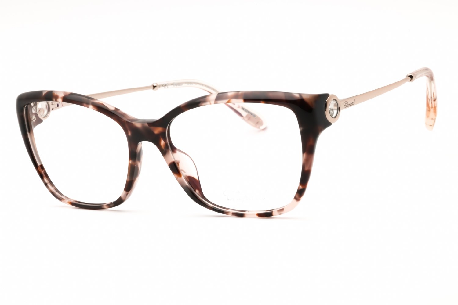 Chopard VCH322S Brown Havana Lilac /Clear demo lens 01GQ 55-16-135 MM