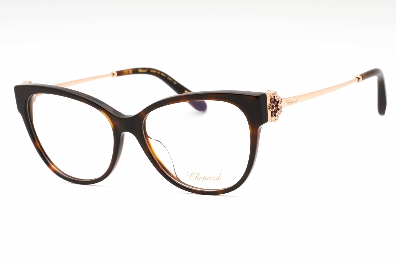 Chopard VCH325S Shiny Dark Tortoise / Clear Lens 01AY 55-15-135 MM