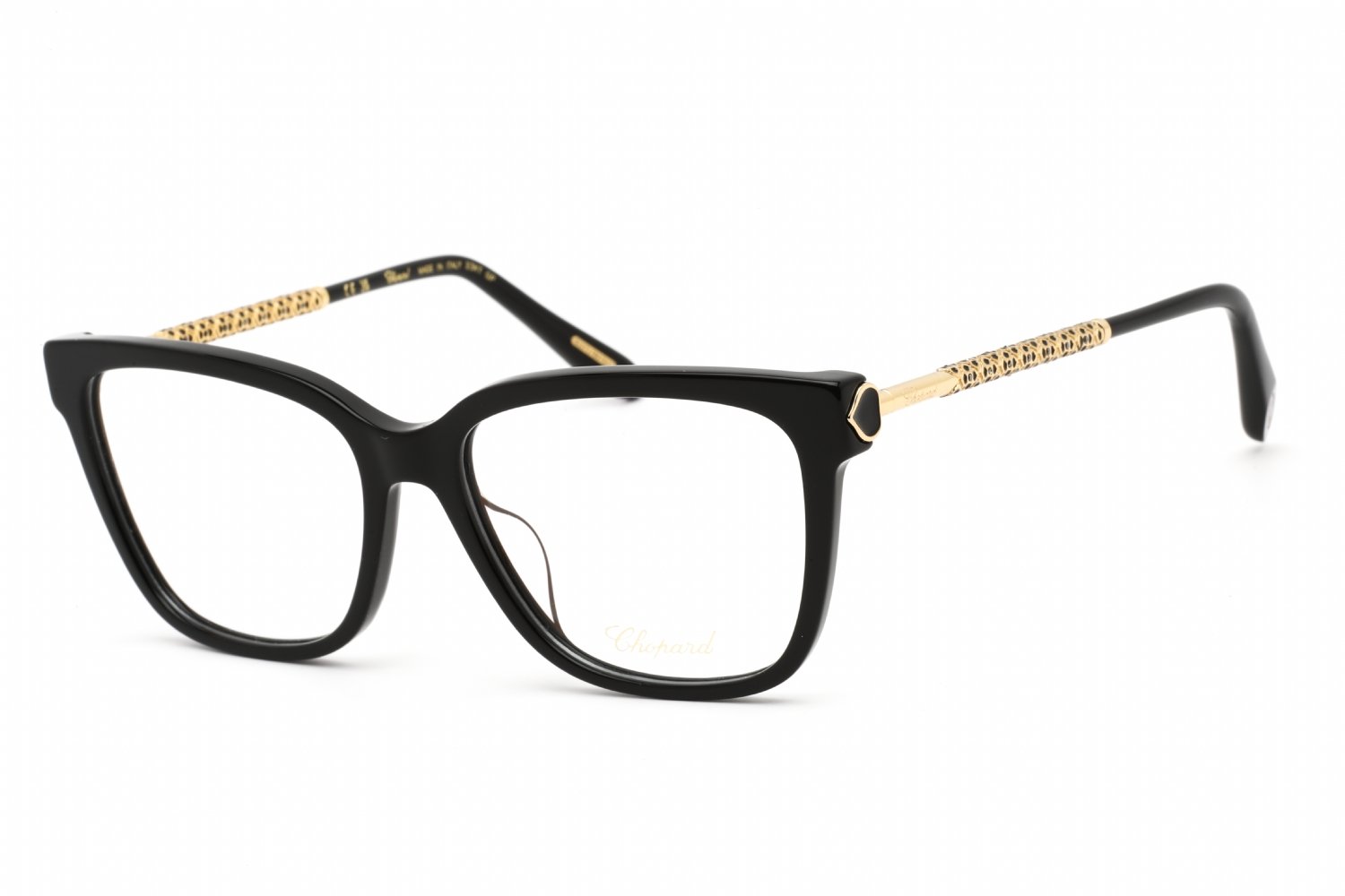 Chopard VCH333W SHINY BLACK / clear demo lens 0700 55-16-140 MM