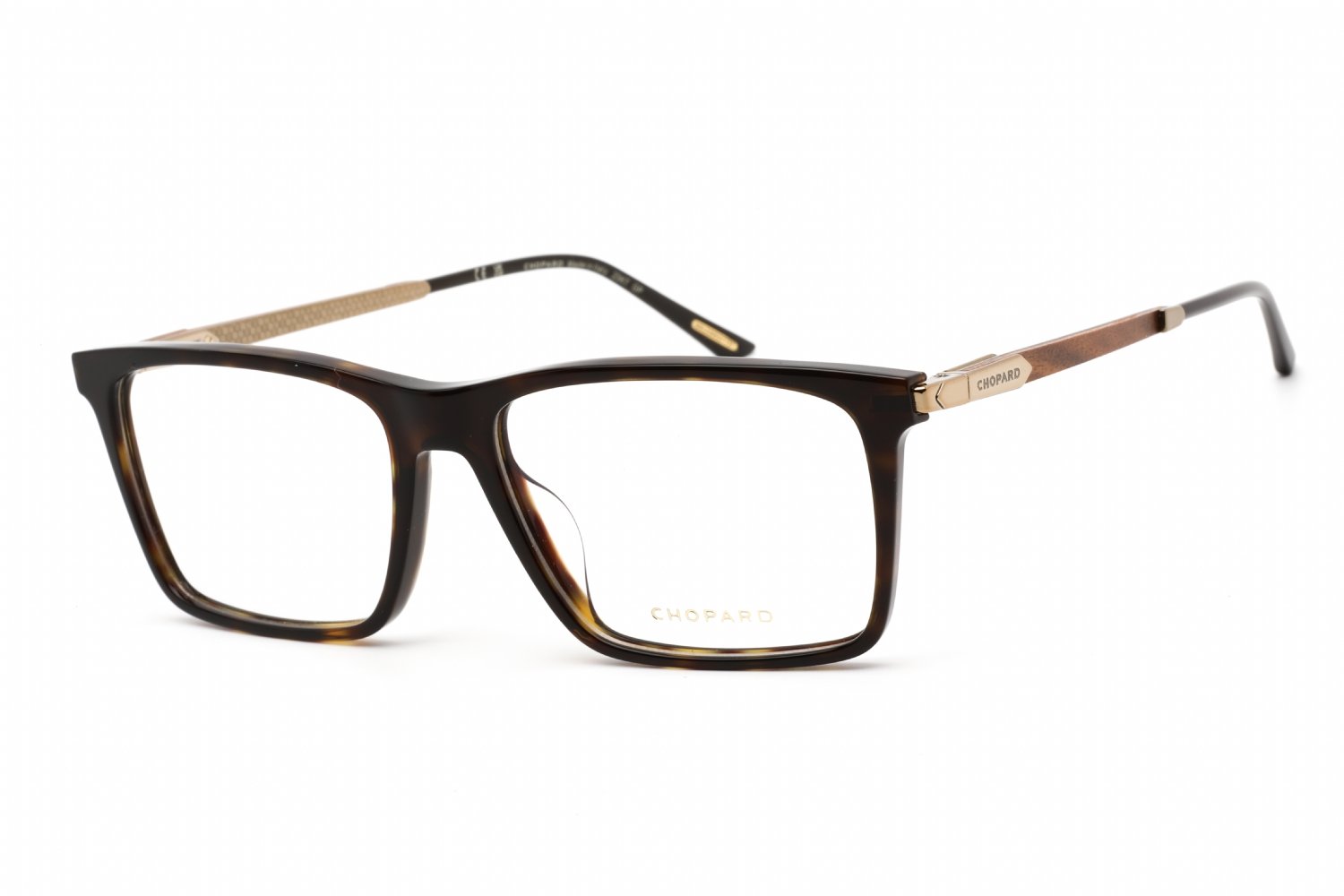 Chopard VCH343 SHINY DARK HAVANA / clear demo lens 0722 55-0-0 MM