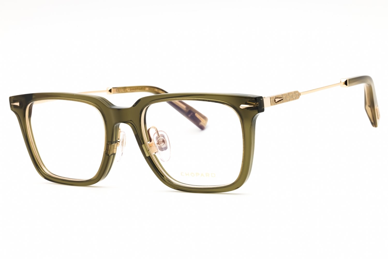 Chopard VCH346 TRANSPARENT OLIVE GREEN/clear demo lens 09HF 52-21-145 MM