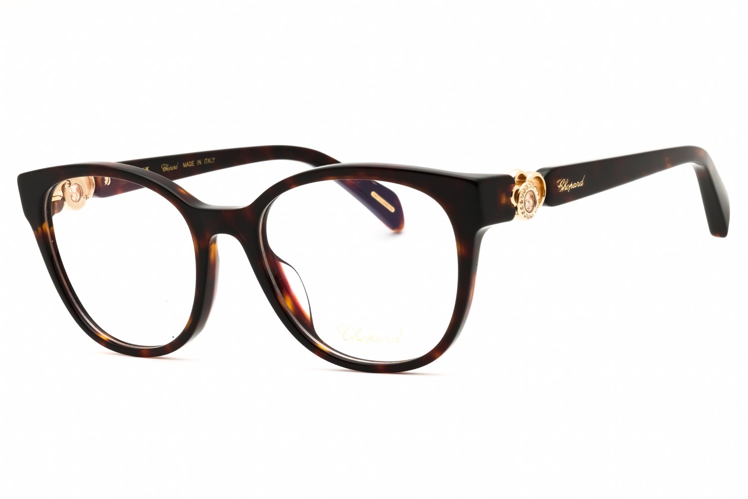 Chopard VCH356S SHINY HAVANA/Clear demo lens 0909 53-18-145 MM