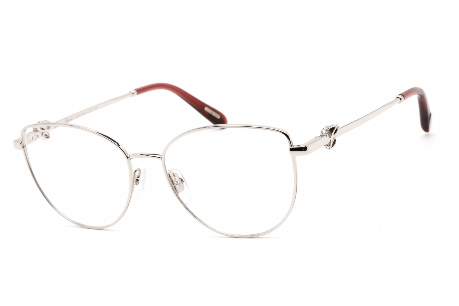 Chopard VCHF51S Shiny Palladium Silver / Clear Lens 0579 54X16X140