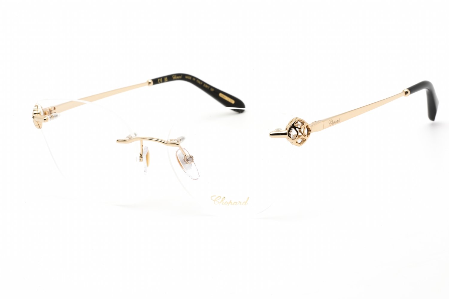 Chopard VCHF87S SHINY ROSE GOLD / clear demo lens 300K 58-0-0 MM