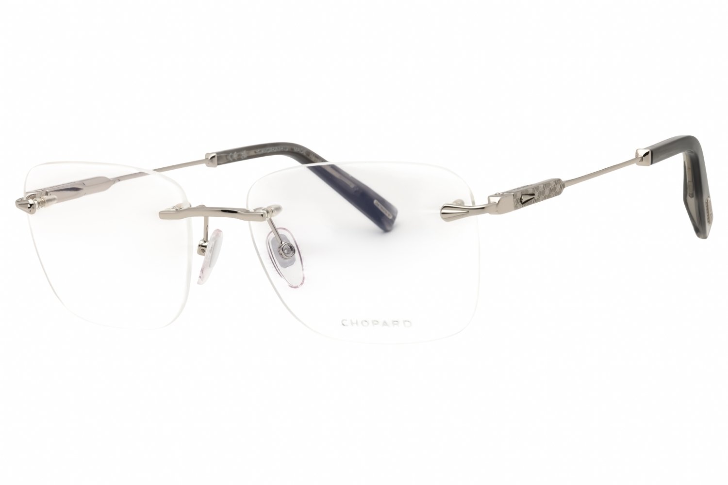 Chopard VCHG58 SHINY PALLADIUM/Clear demo lens 0579 57-17-145 MM