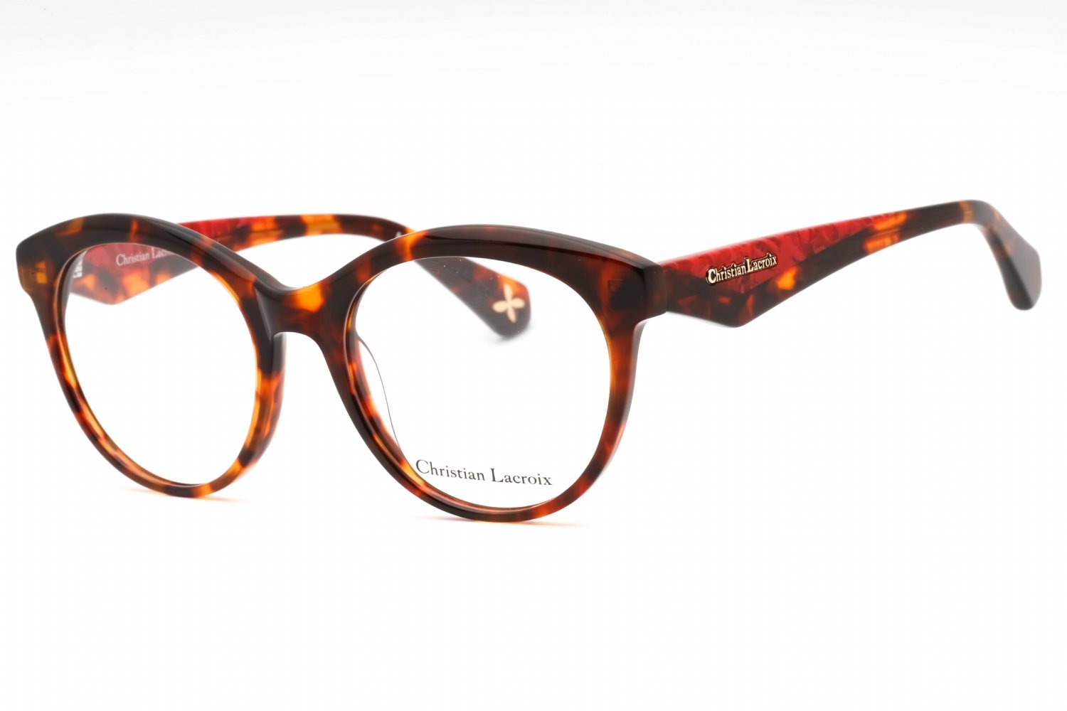Christian Lacroix CL1118 Red Havana / Clear demo lens 124 52-18-140 MM