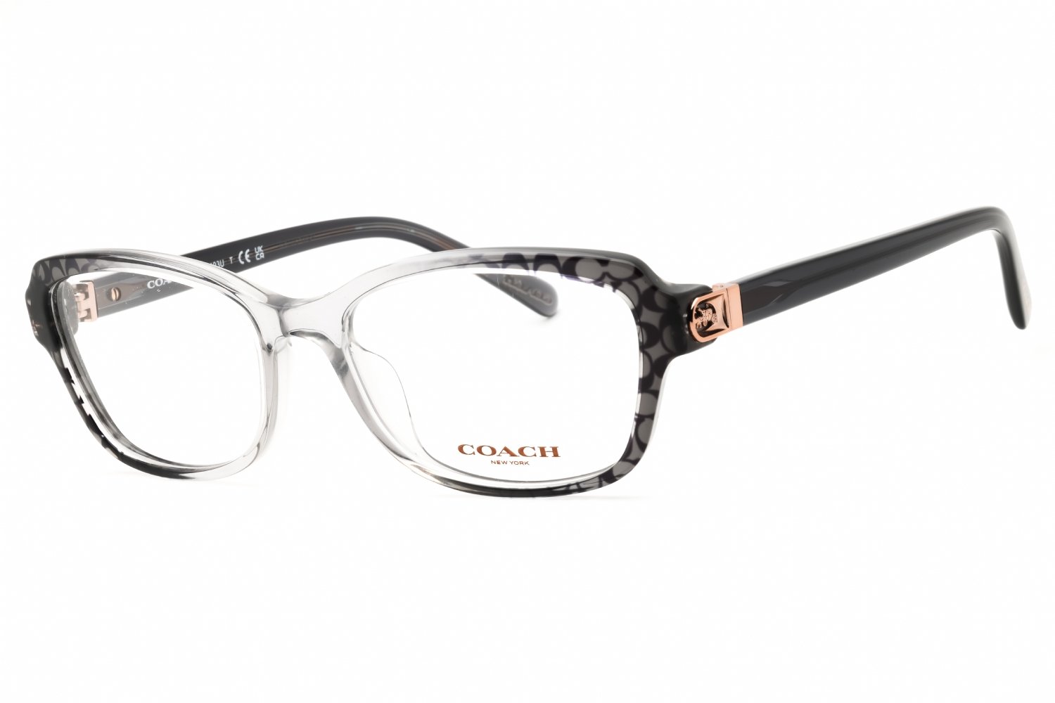 Coach 0HC6193U Transparent Faded Grey/Clear demo lens 5710 53-17-140 MM