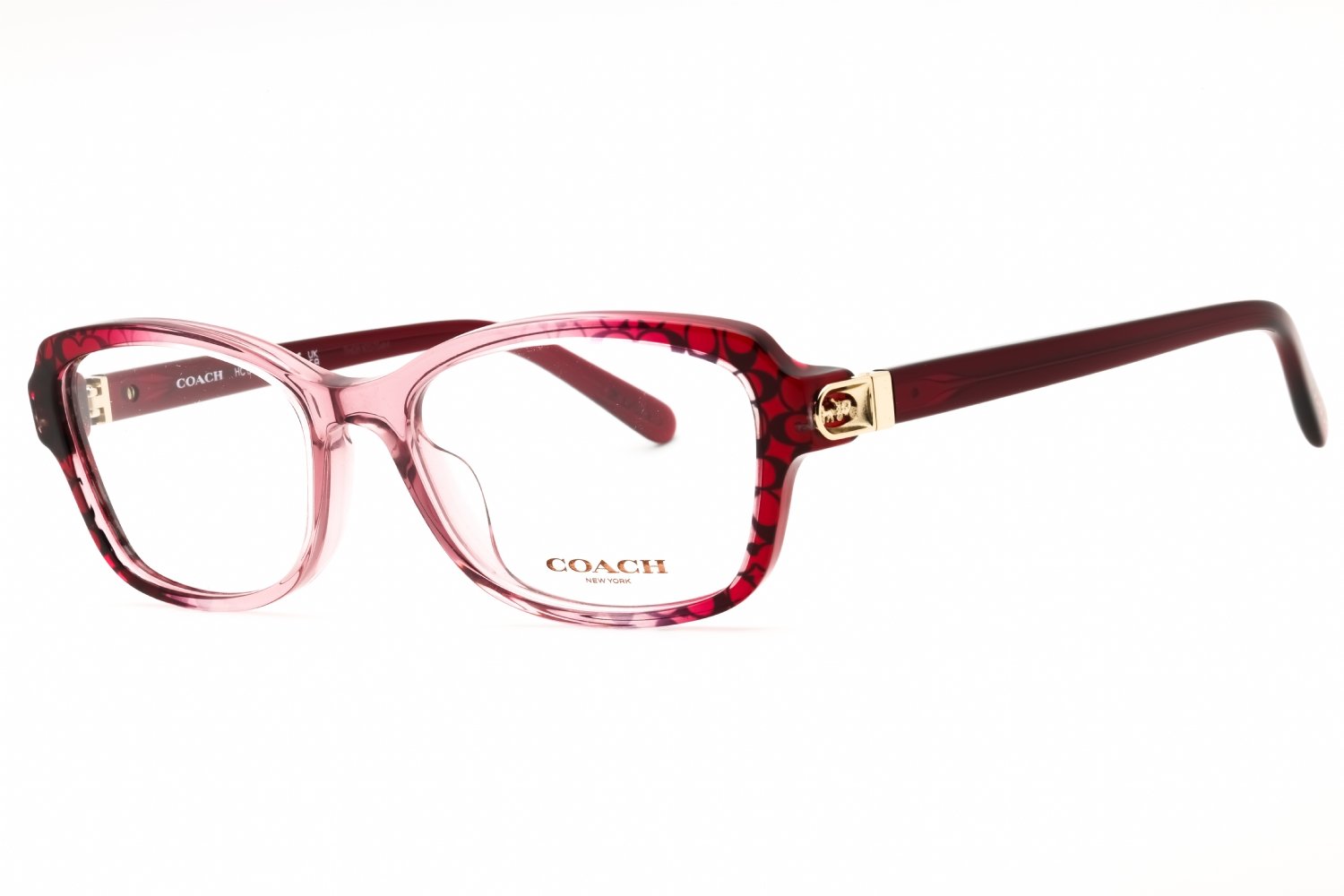 Coach 0HC6193U Transparent Gradient Red/Clear demo lens 5709 53-17-140 MM