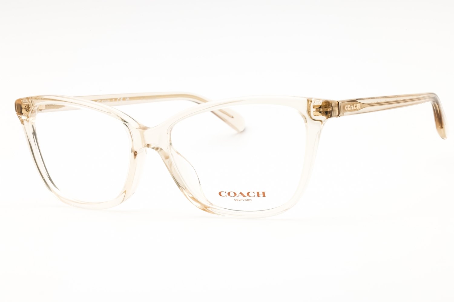 Coach 0HC6206U Transparent Yellow/Clear demo lens 5736 54-15-140 MM