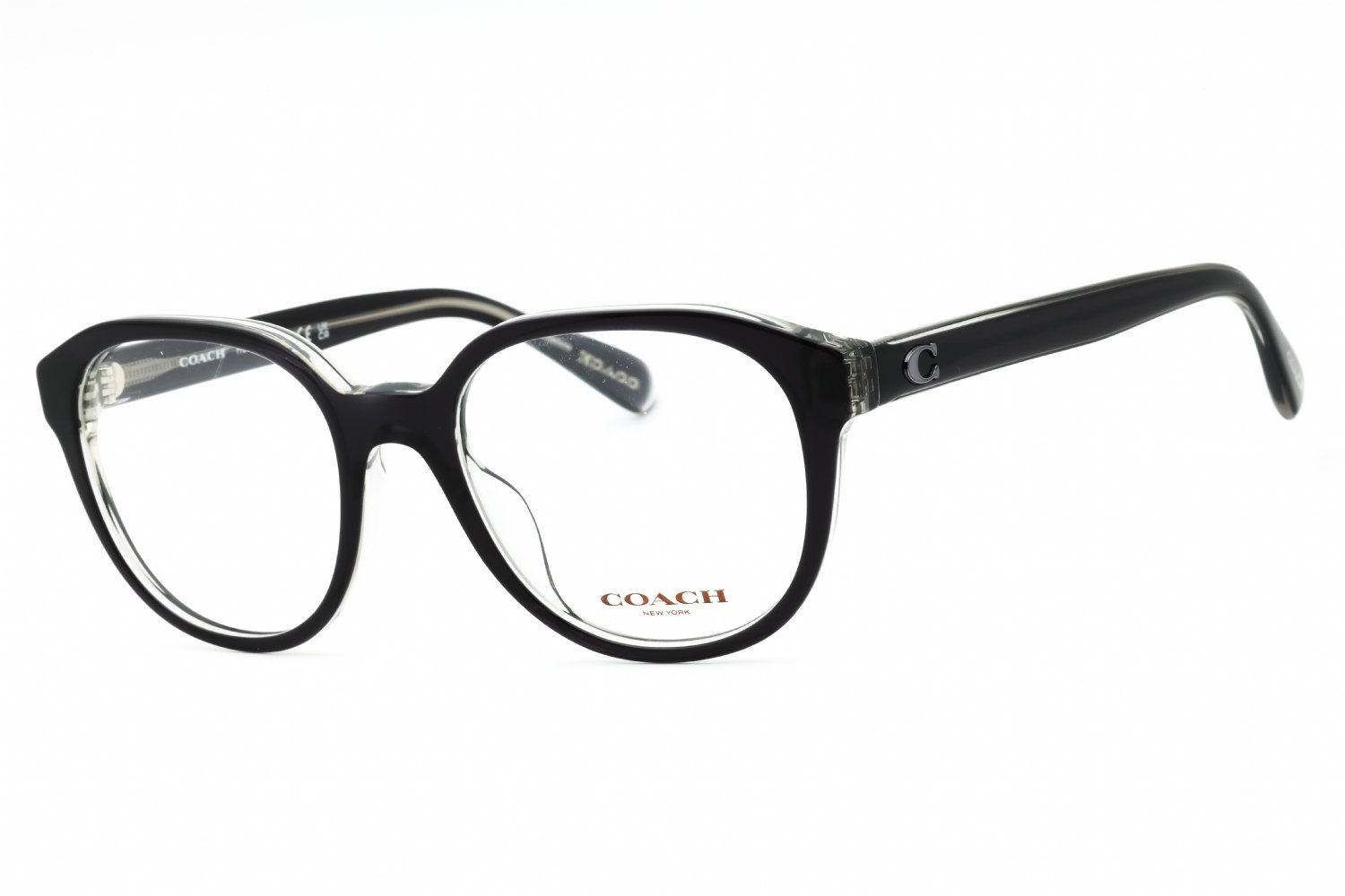 Coach 0HC6209U Transparent Dark Grey/Clear demo lens 5745 50-18-140 MM