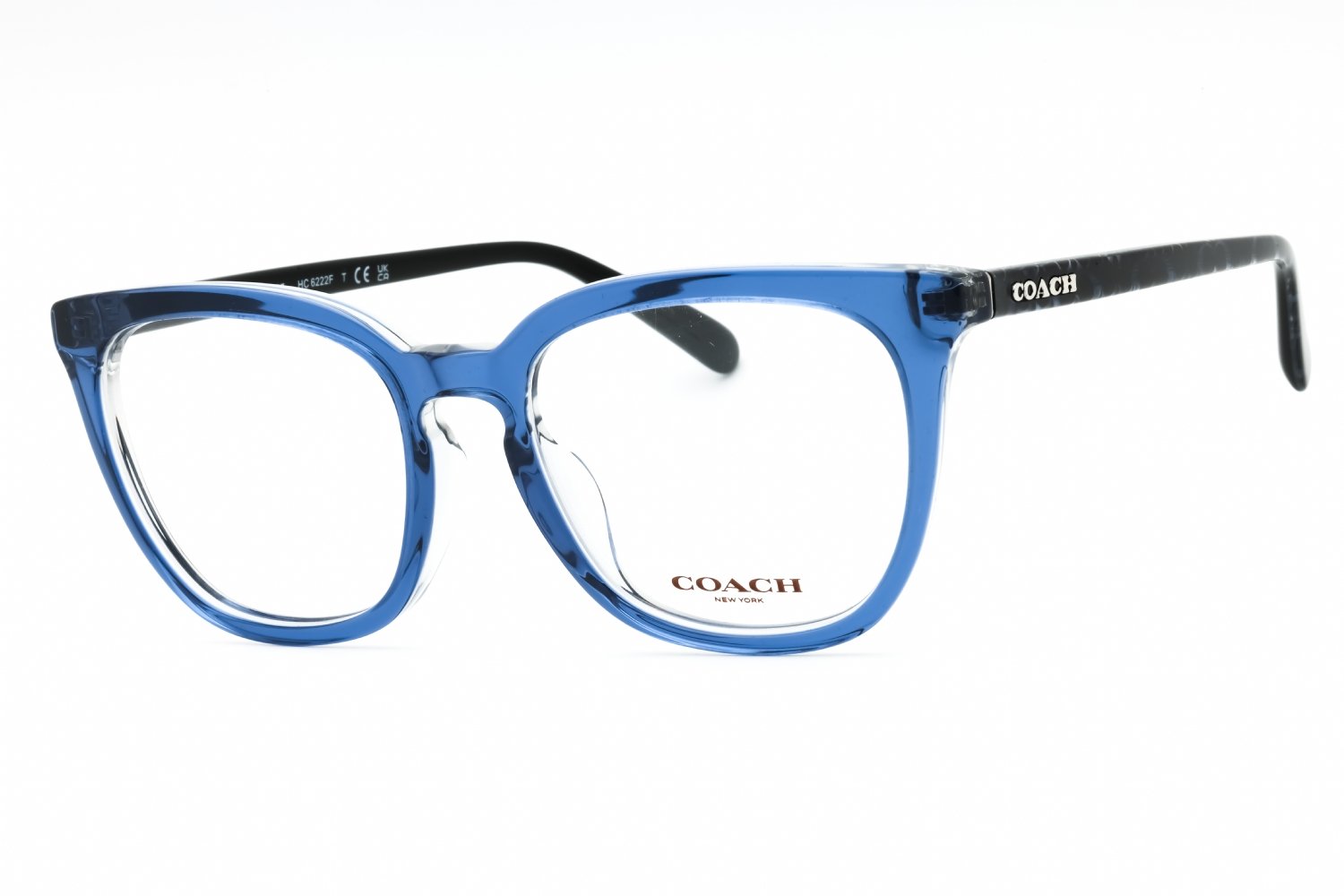 Coach 0HC6222F Transparent Blue/Clear demo lens 5787 53-19-145 MM