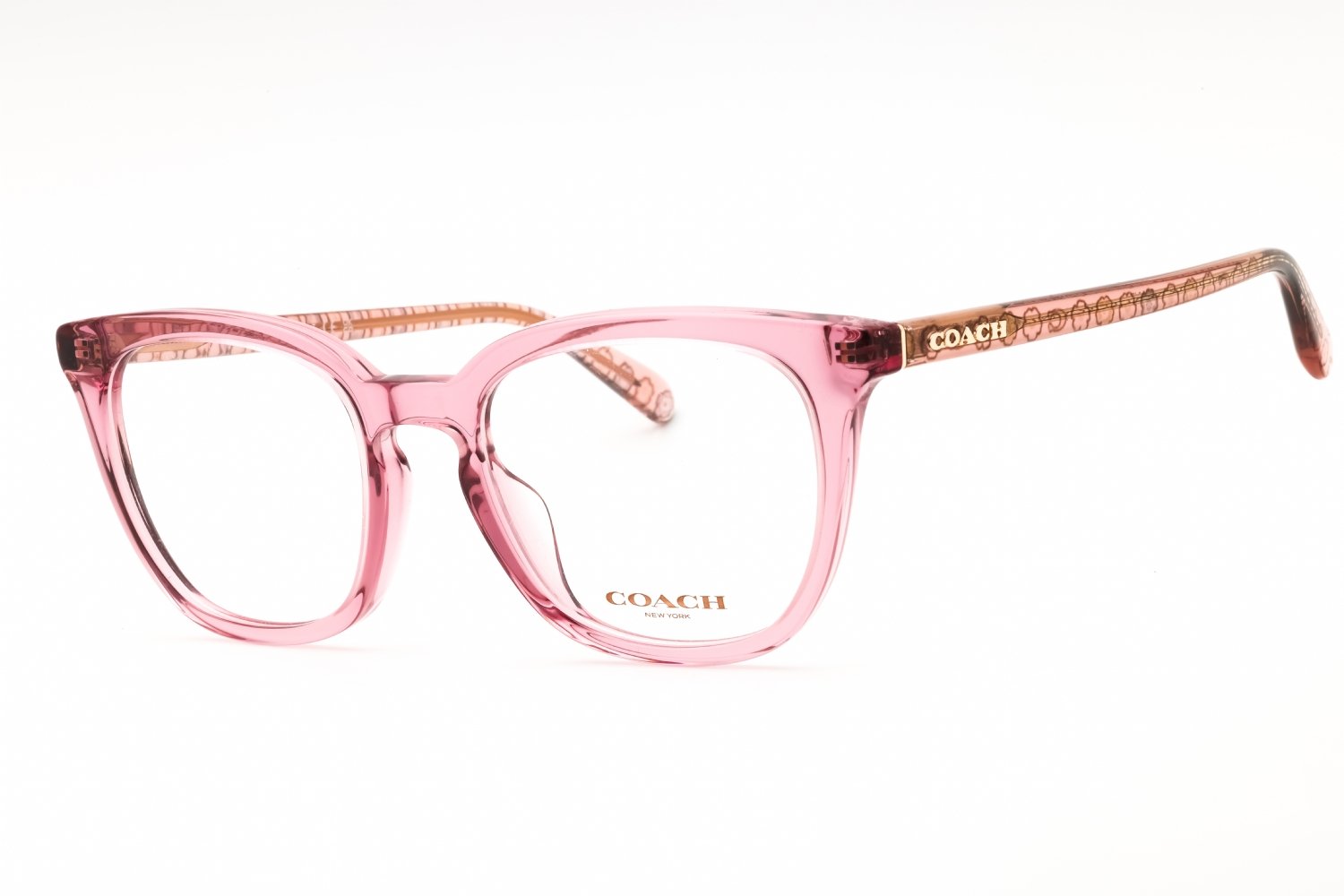Coach 0HC6222U Transparent Berry Red/clear demo lens 5800 51-17-140 MM
