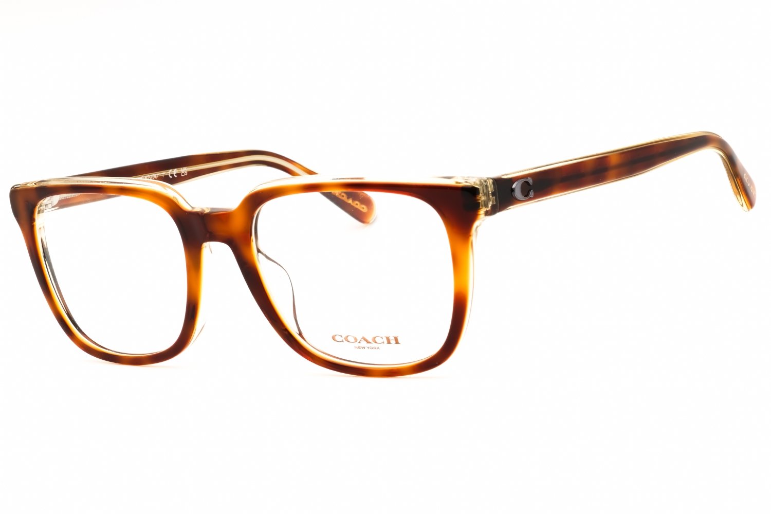 Coach 0HC6229U Dark Tortoise/canary/clear demo lens 5756 54-20-145 MM