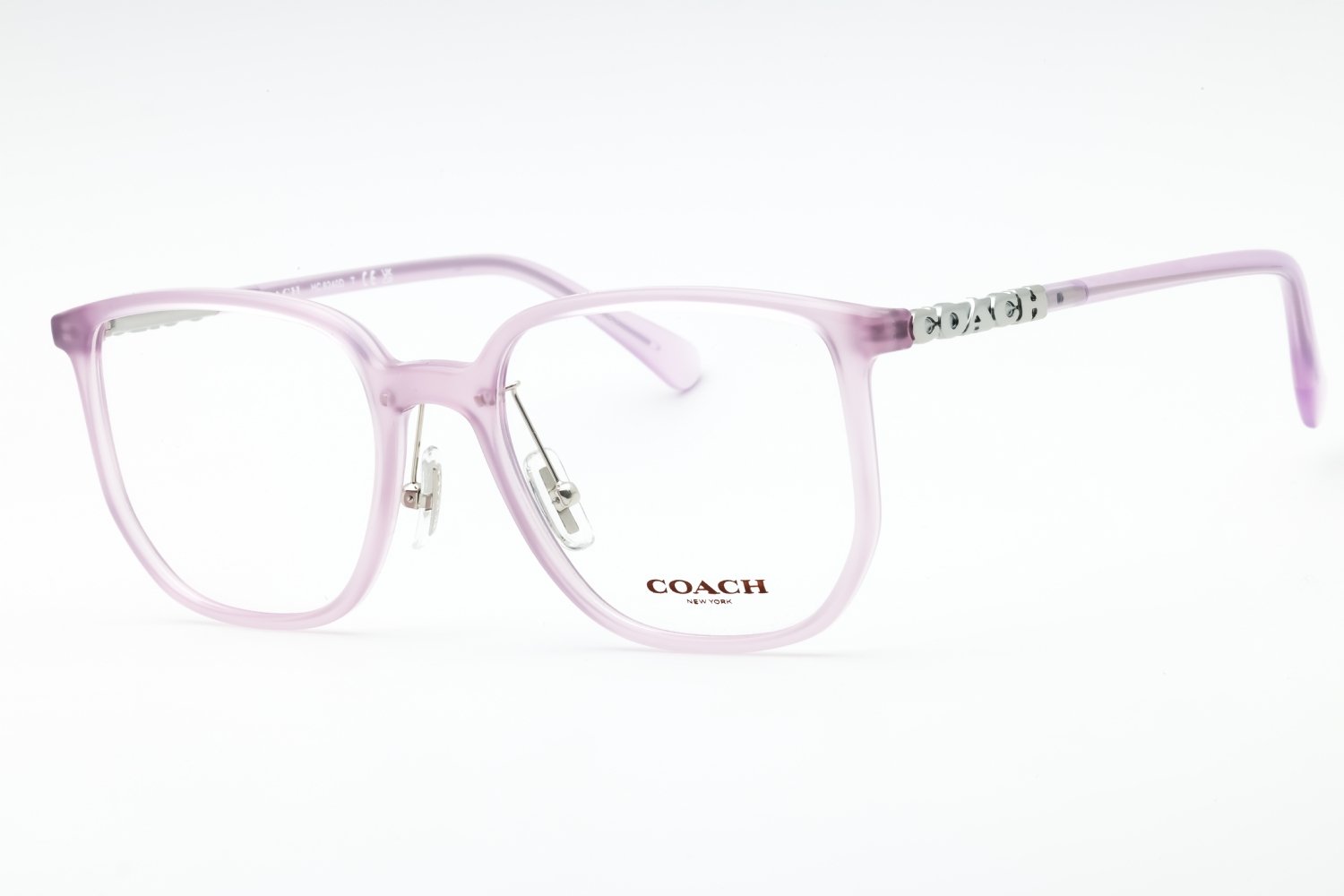 Coach 0HC6240D Frosted Pearly Purple/Clear demo lens 5696 54-19-150 MM