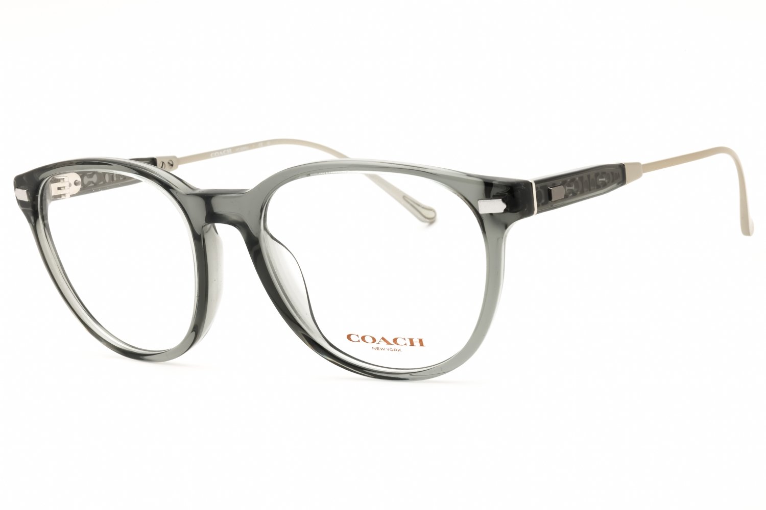 Coach 0HC6265U TRANSPARENT GREY/clear demo lens 5878 52X18X145
