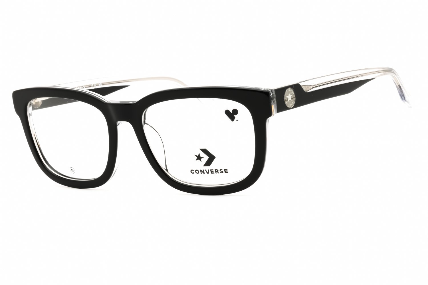Converse CV5117 BLACK/CRYSTAL LAMINATE/clear demo lens 009 52-17-145 MM
