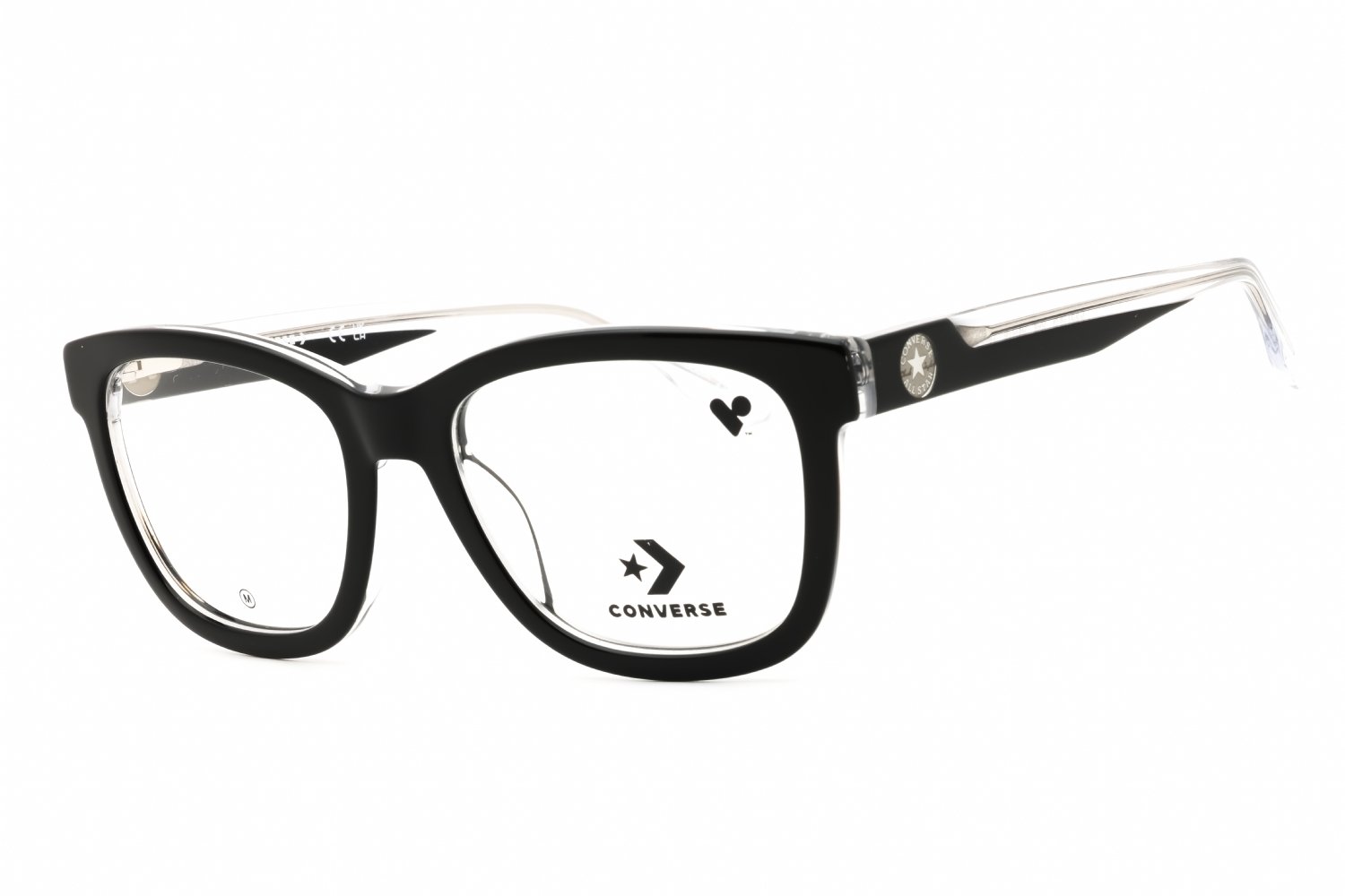 Converse CV5118N BLACK/CRYSTAL LAMINATE/clear demo lens 009 52-18-140 MM