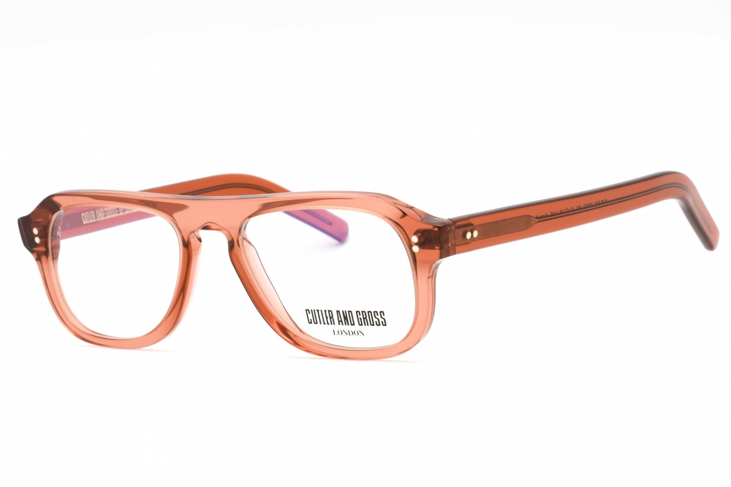 Cutler and Gross CGOP082251 BROWN / clear demo lens 009 51-18-145 MM