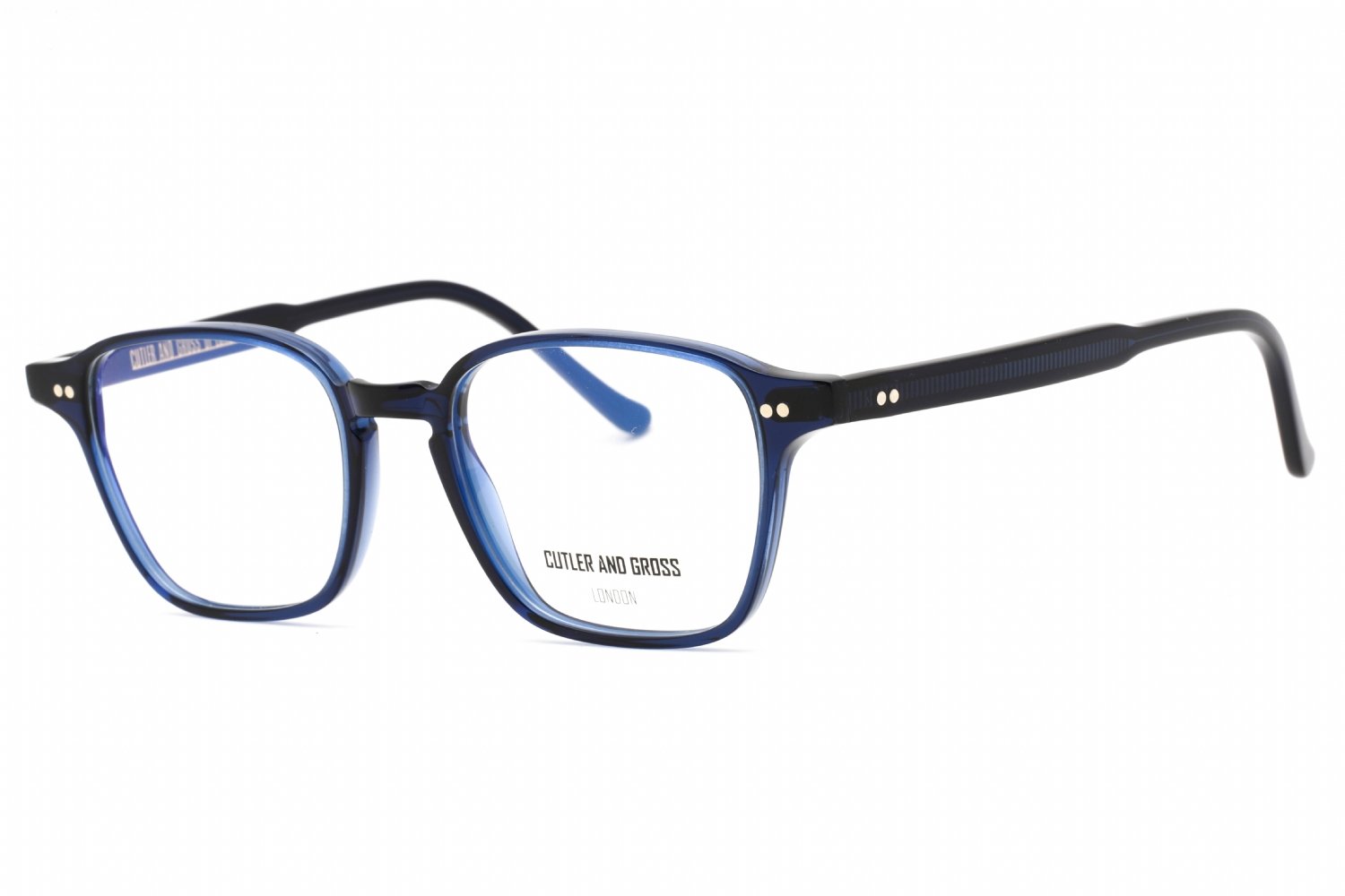 Cutler and Gross CGOP136051 Classic Blue Navy / Clear Lens 004 51-19-145 MM
