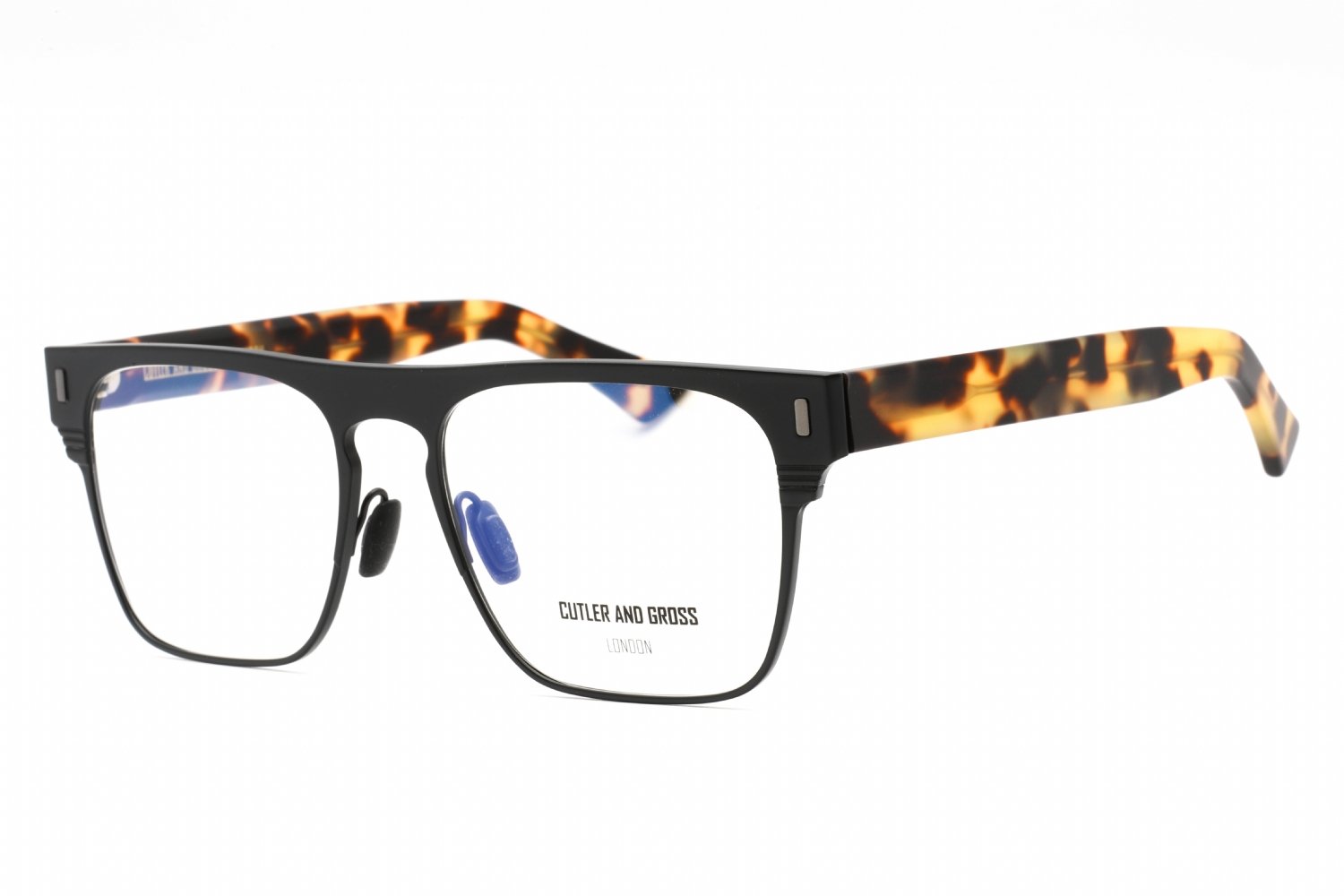 Cutler and Gross CGOP136656 Matte Black Titanium / Clear Lens 003 56-18-145 MM
