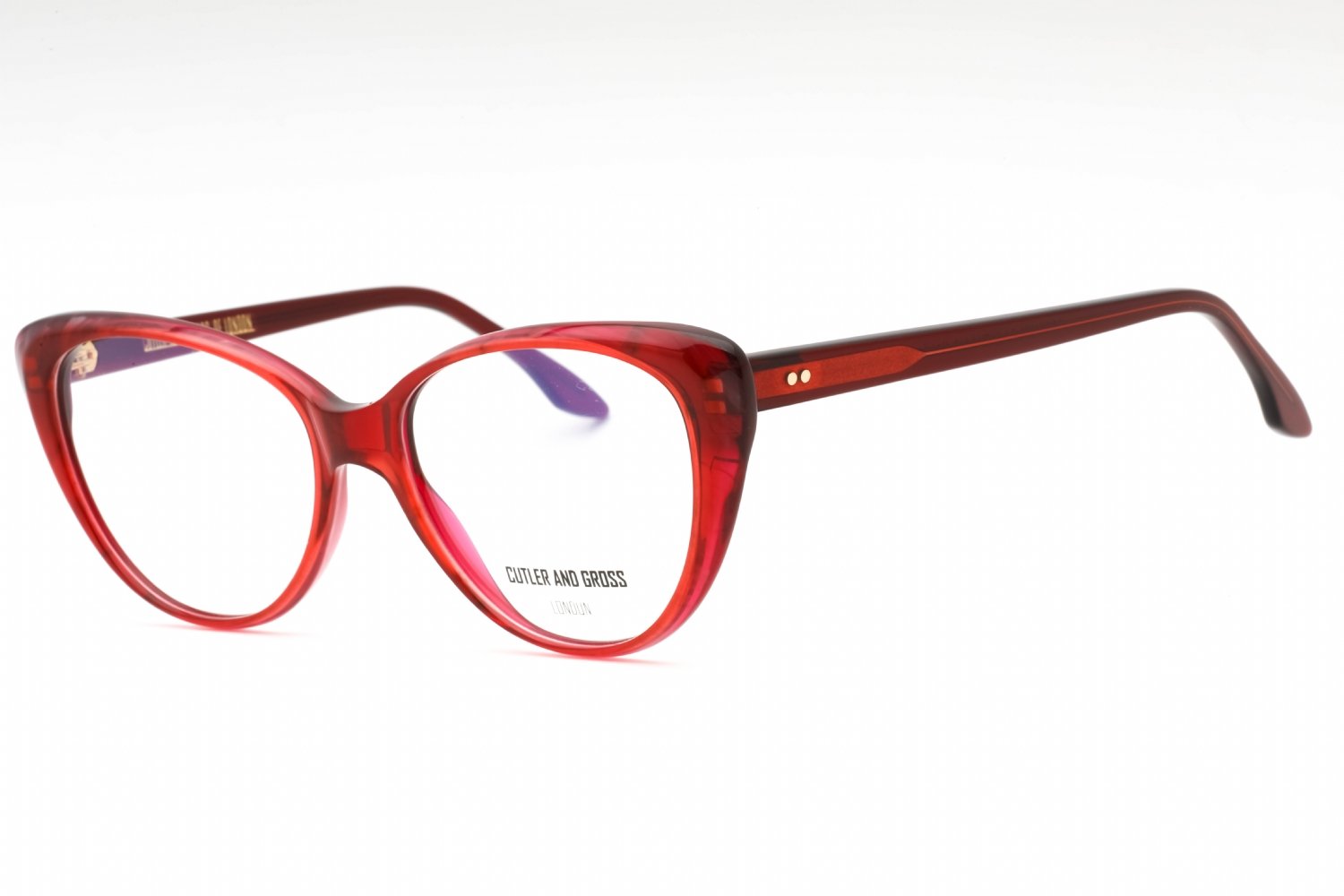 Cutler and Gross CGOP137056 RED MINI/Clear demo lens 004 56-16-145 MM