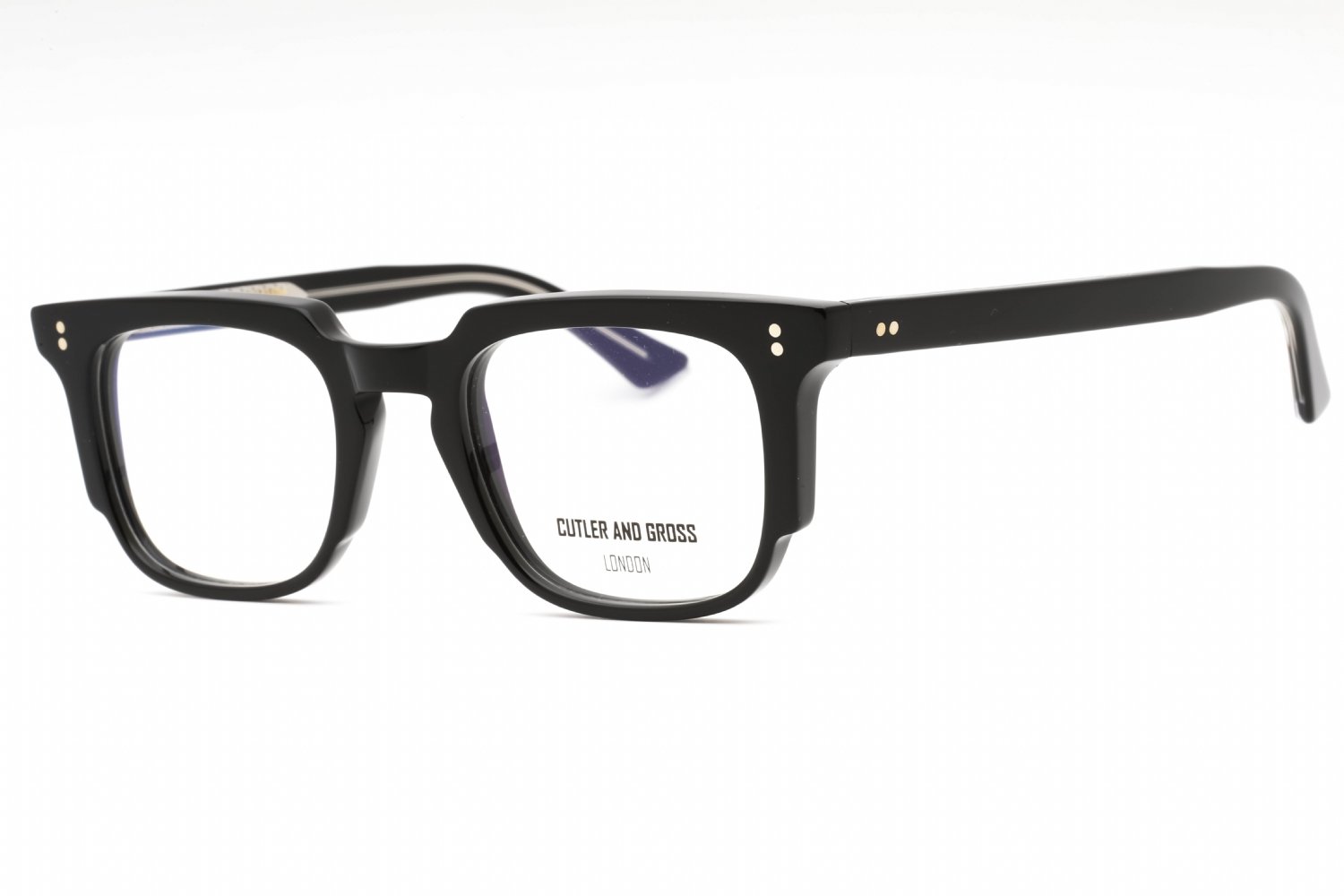 Cutler and Gross CGOP138249 BLACK / clear demo lens 001 49-21-145 MM