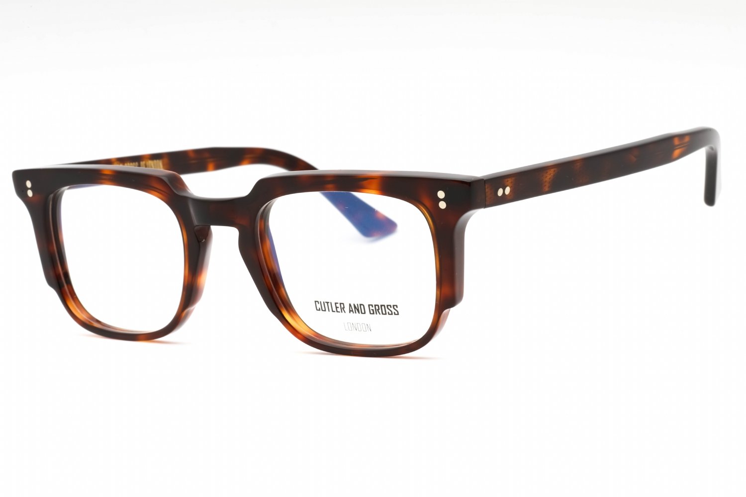 Cutler and Gross CGOP138249 DARK TURTLE / clear demo lens 002 49-21-145 MM