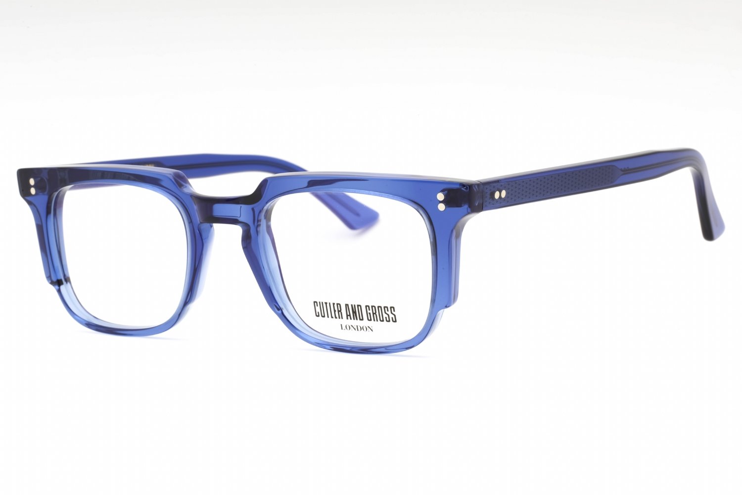 Cutler and Gross CGOP138249 RUSSIAN BLUE / clear demo lens 004 49-21-145 MM