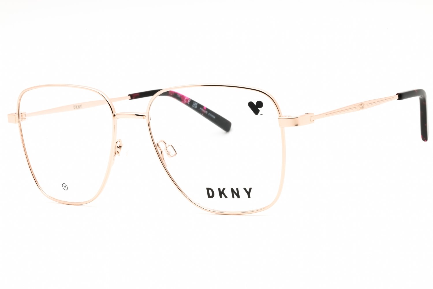 DKNY DK1031 ROSE GOLD/Clear demo lens 770 54-16-135 MM