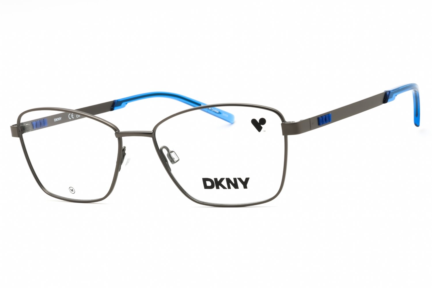 DKNY DK1035 SATIN GUNMETAL/Clear demo lens 070 53-16-140 MM