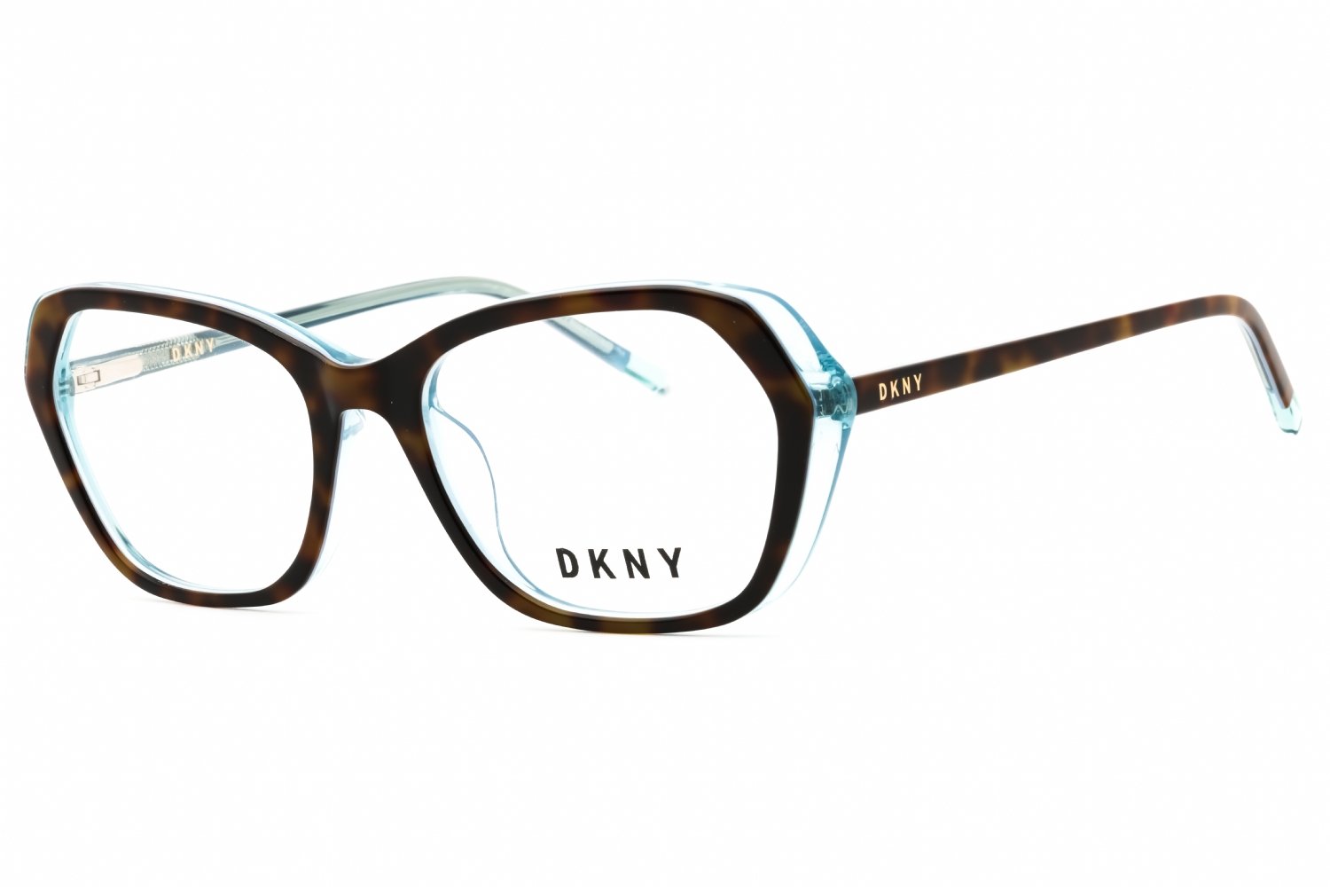 DKNY DK5047 TORTOISE / BLUE/Clear demo lens 237 52-17-135 MM