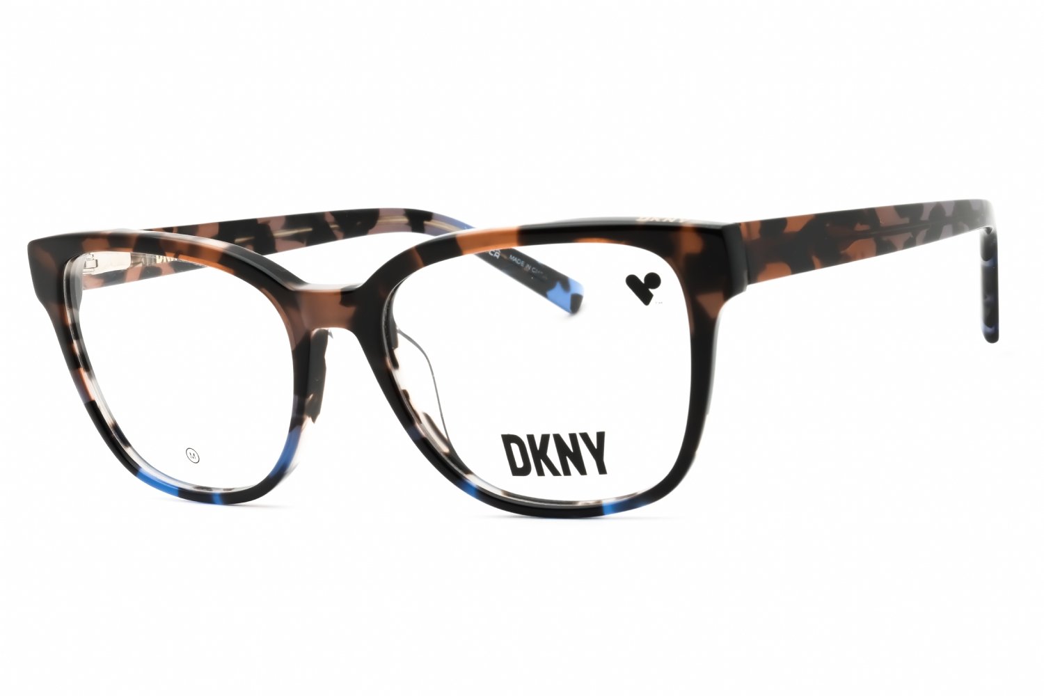 DKNY DK5054 MOCHA/BLUE TORT GRADIENT/Clear demo lens 248 54-17-140 MM
