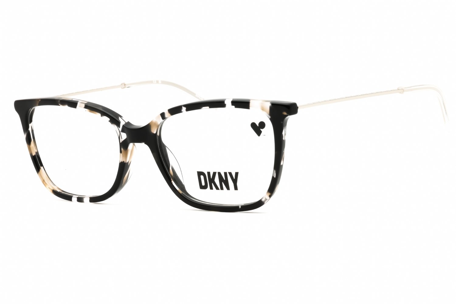 DKNY DK7008 BLACK TORTOISE/Clear demo lens 010 52-17-135 MM