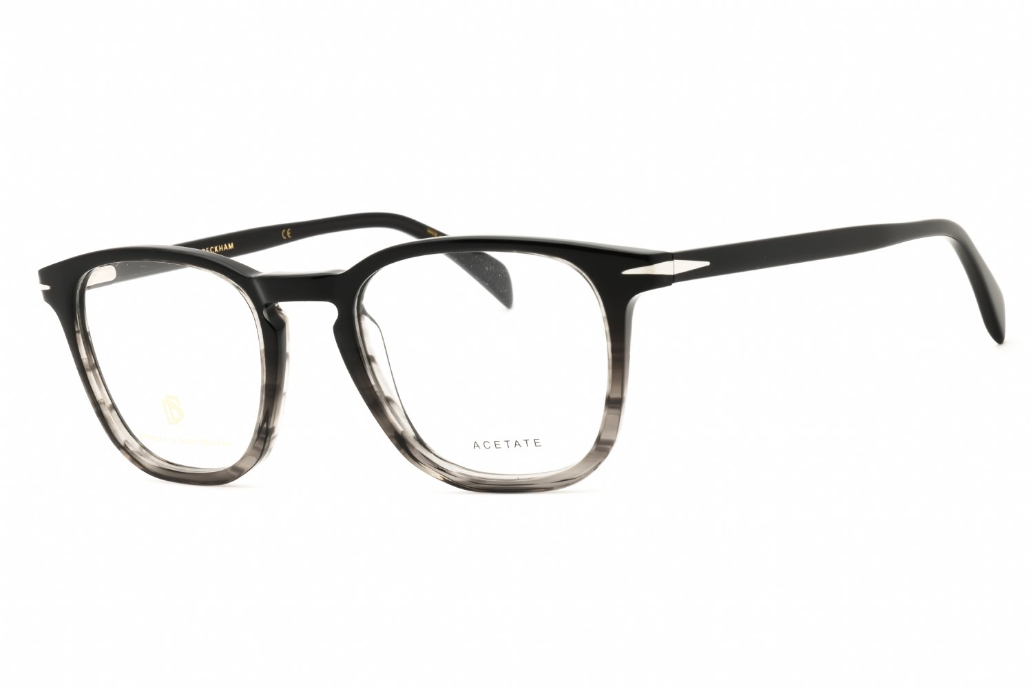 David Beckham DB 1050 Black Grey Horn /Clear demo lens 0XOW 00 49X20X150