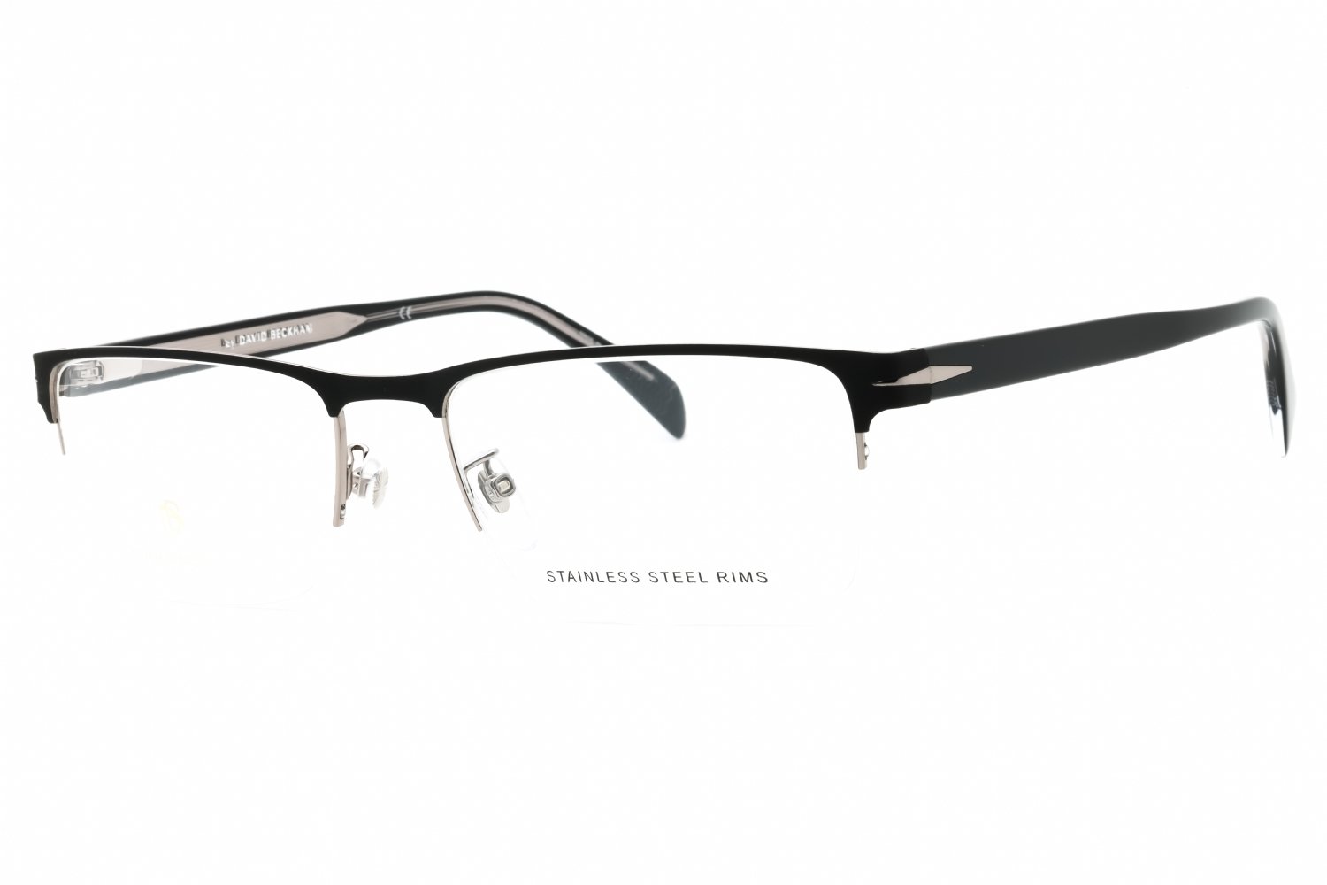 David Beckham DB 1068 MT BLACK RUTHENIUM/Clear demo lens 0TI7 00 58-19-150 MM