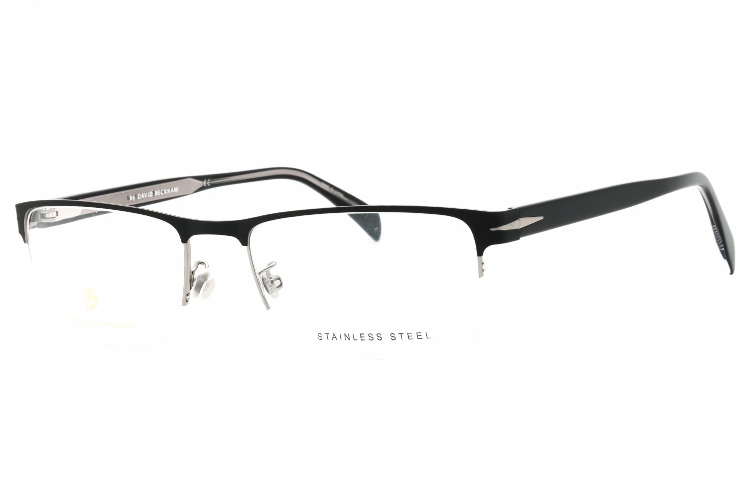 David Beckham DB 1068 MT BLACK RUTHENIUM/Clear demo lens 0TI7 00 56-19-145 MM