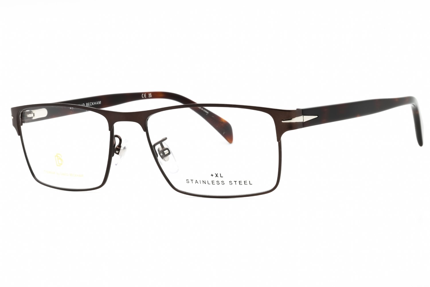 David Beckham DB 7015 MTT BROWN/clear demo lens 0YZ4 00 56-17-145 MM